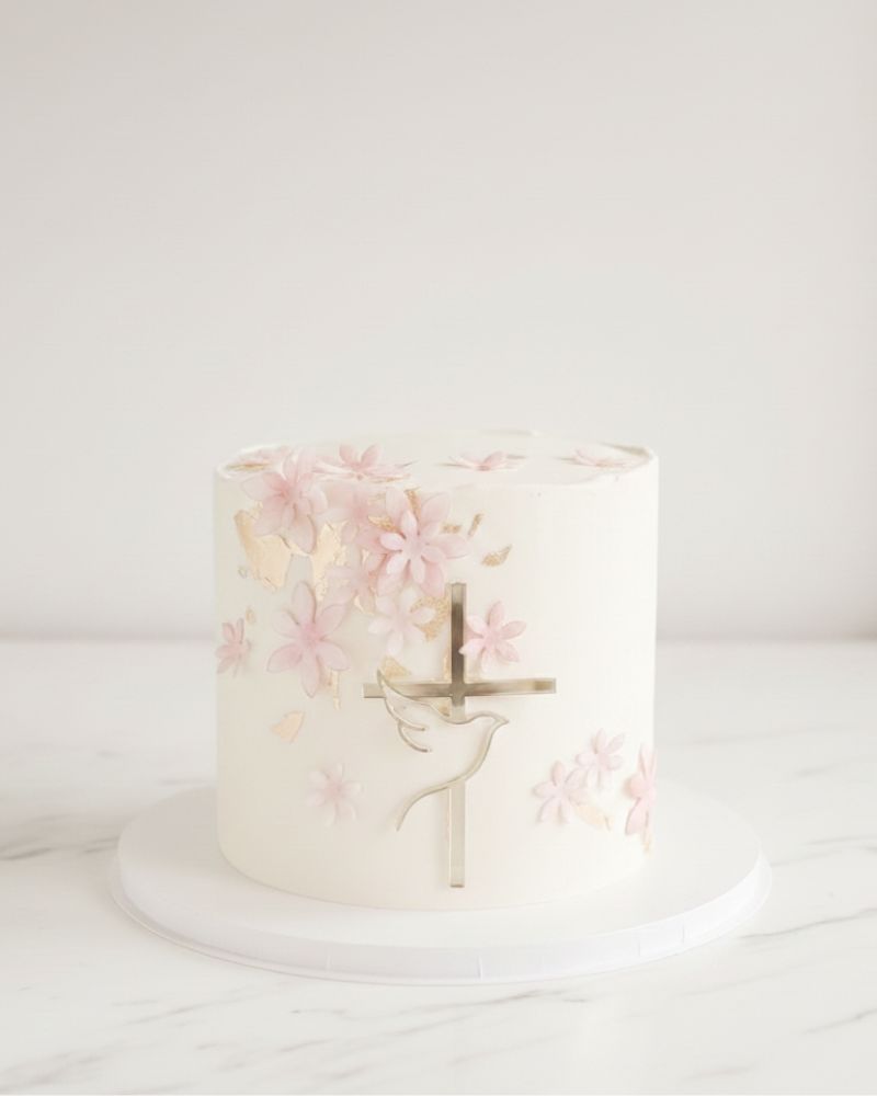 toqueyi gateau bapteme fleurs